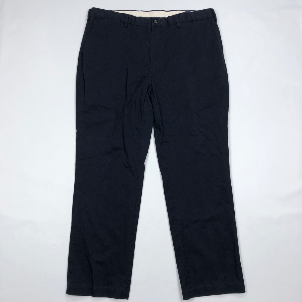 Polo Ralph Lauren Mens 40x34 Navy Blue Stretch Classic Fit Chino Pants Trousers